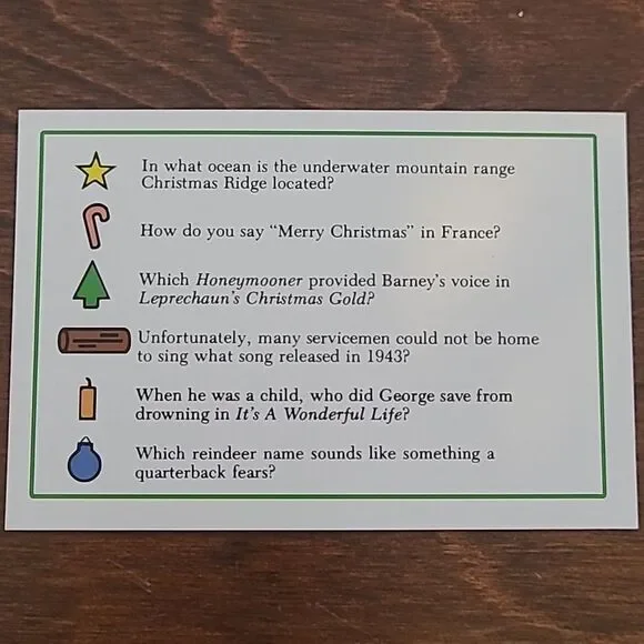 Christmas Trivia Tis The Season Card Game! Excellent Condition - Picture 5 of 8